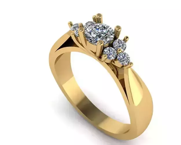Engagement Tria Diamond Ring