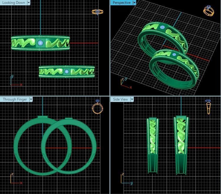 Ring T00356 3D print model_2