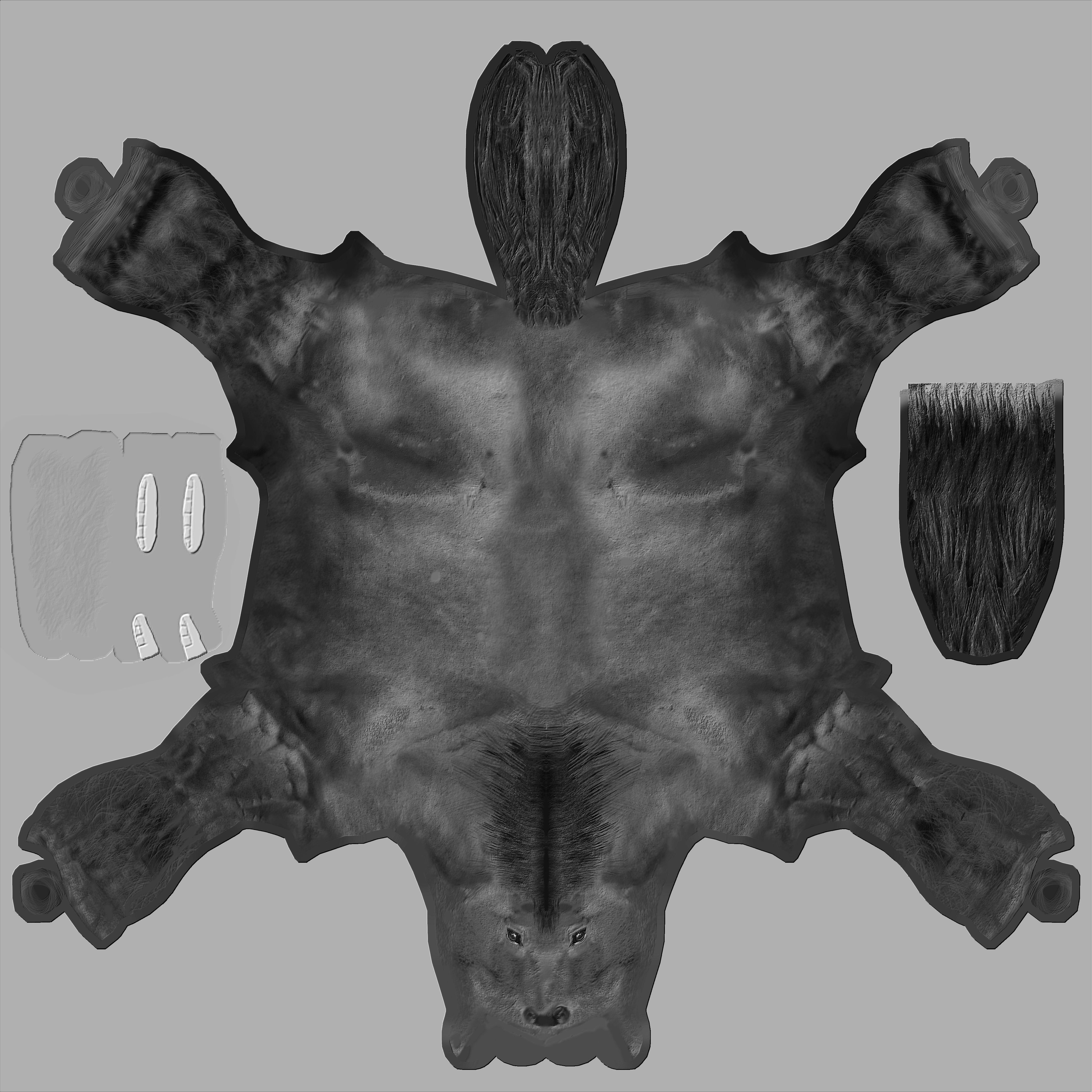 Horse Rigged Animated Low-poly 3D model_13