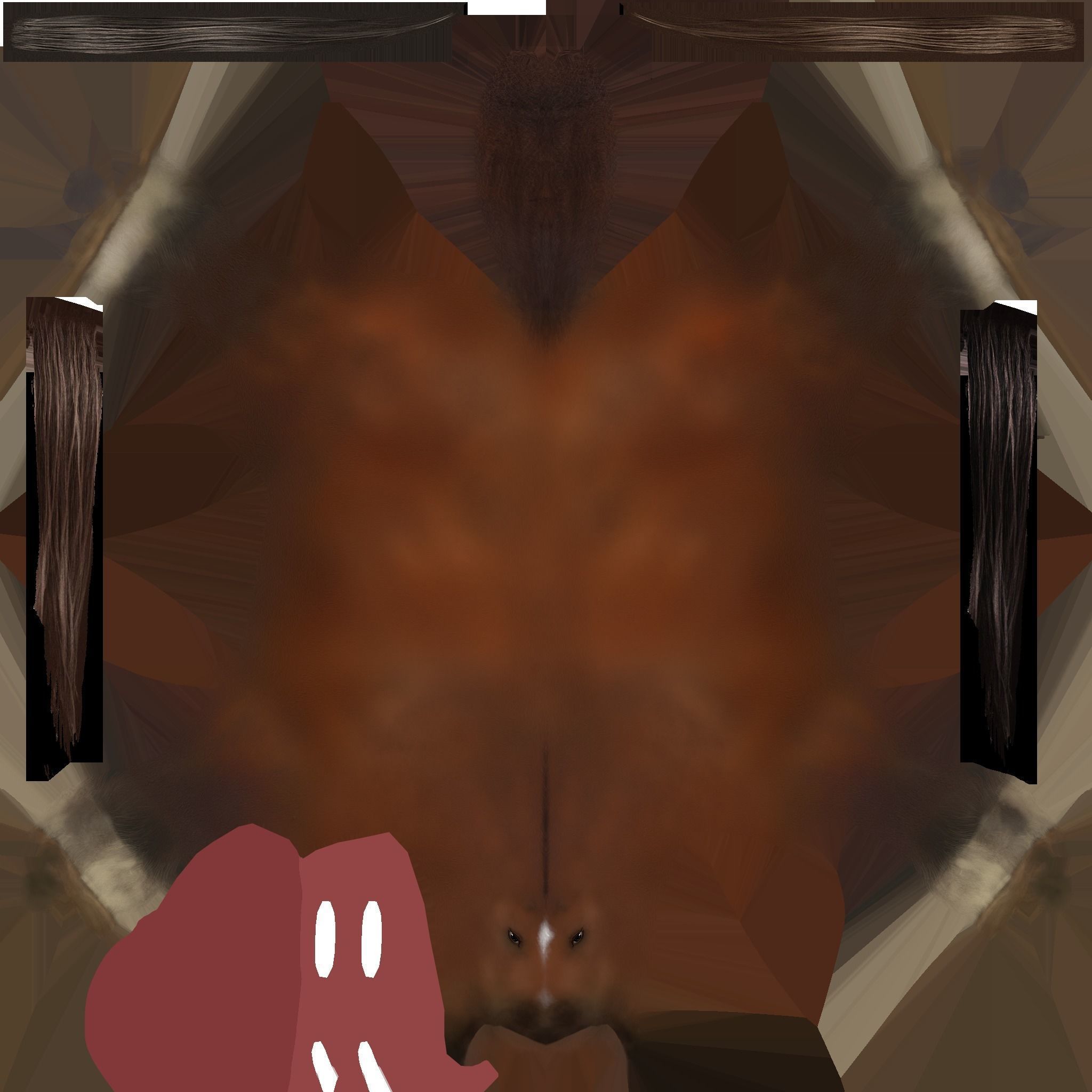 Horse Rigged Animated Low-poly 3D model_27