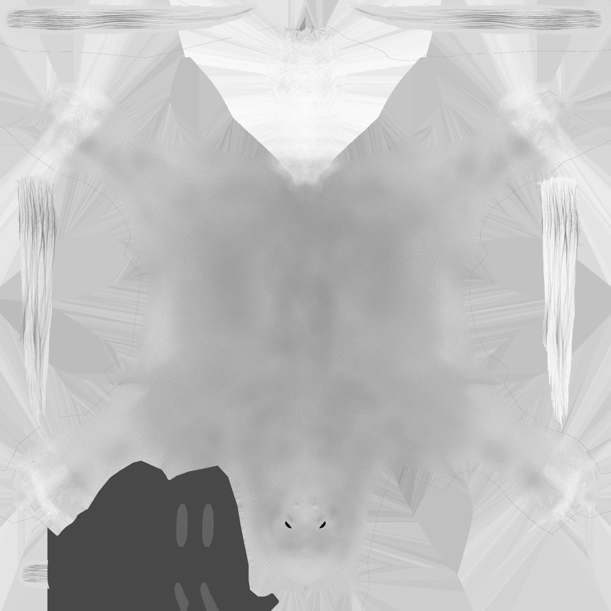 Horse Rigged Animated Low-poly 3D model_31