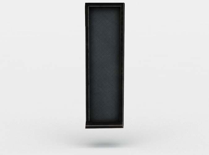 Window letter i Low-poly 3D model