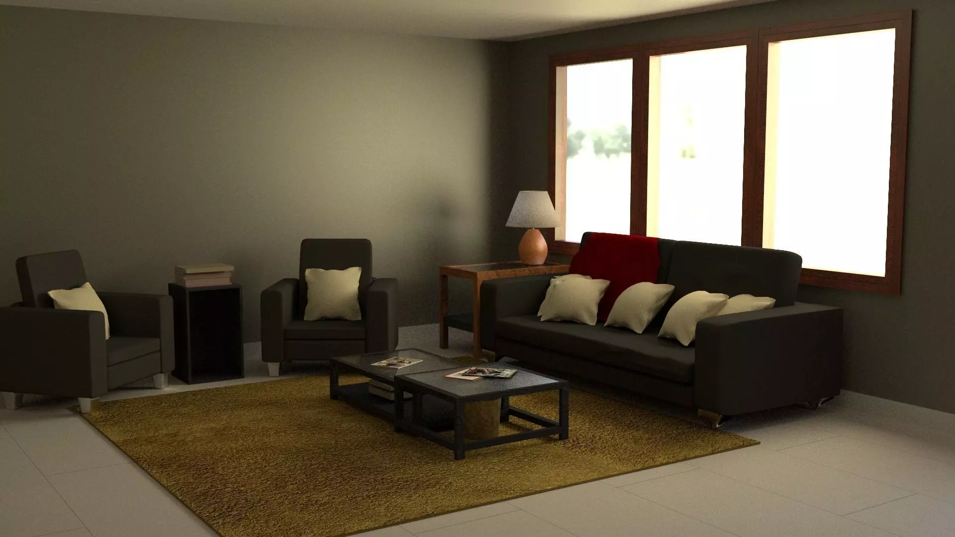 Guest Room living room Free 3D model