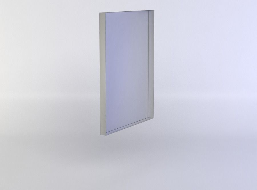 Window with grating  Low-poly 3D model_4