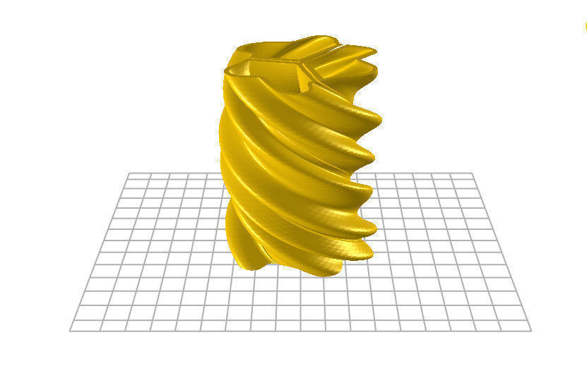 Twisted vase Free 3D print model_1