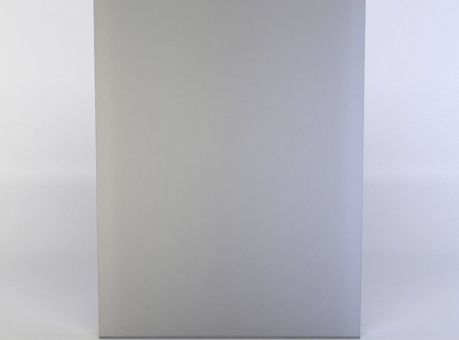 Window door with glass panels Low-poly 3D model_3