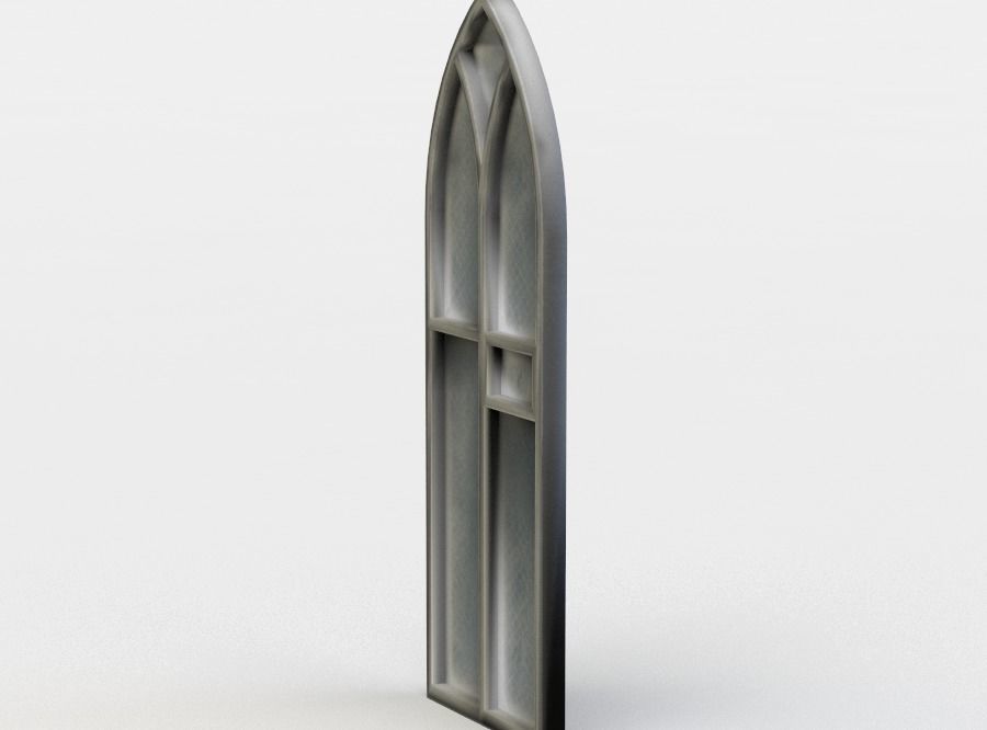 Window stained glass Low-poly 3D model_2