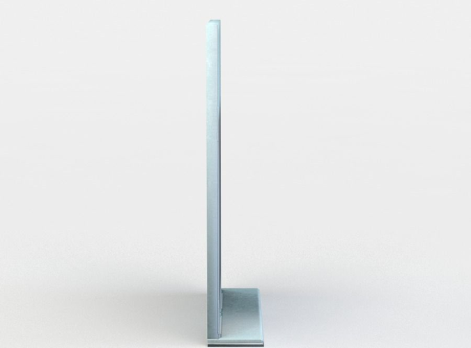 Window tv stand Low-poly 3D model