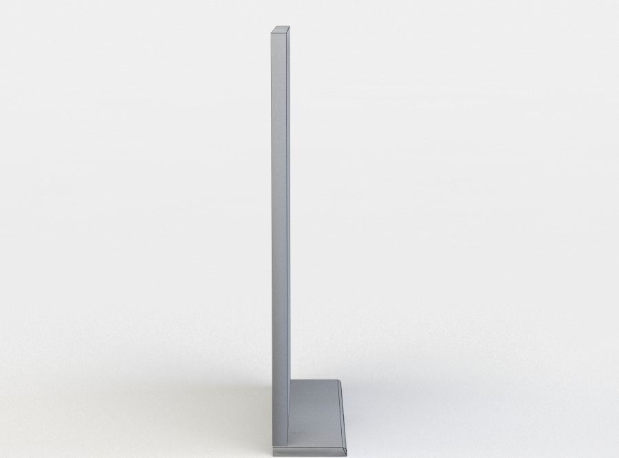 Window metal door with flowers Low-poly 3D model_3