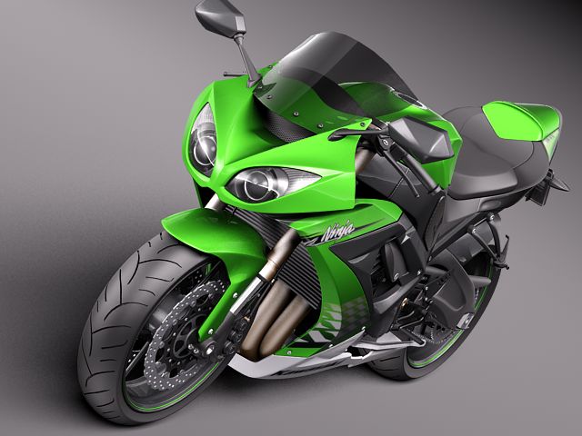 ネーチェア Kawasaki Ninja ZX-6R 2009 Motorcycle 3D model | CGTrader