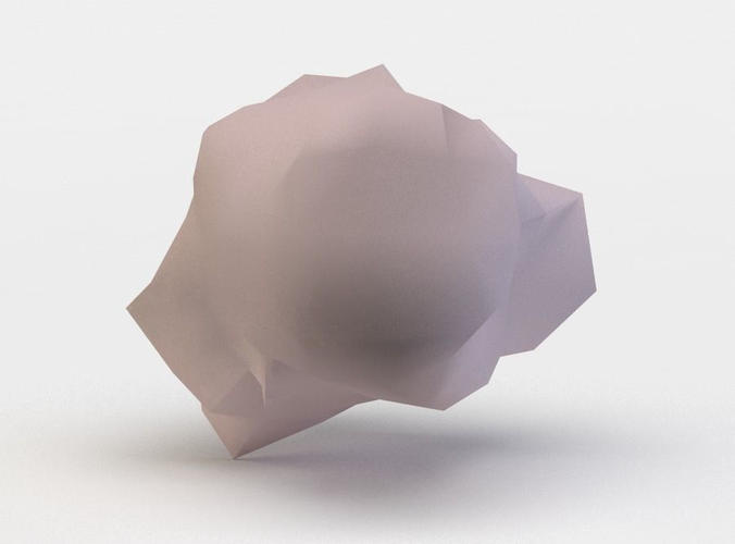 Pink rock Low-poly 3D model