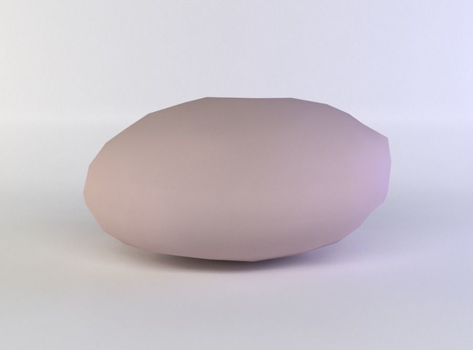 Round pink rock