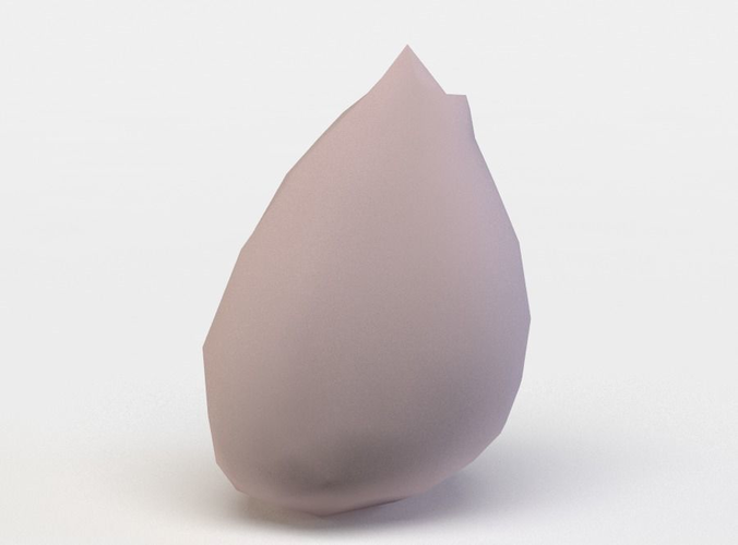 Pink rock Low-poly 3D model