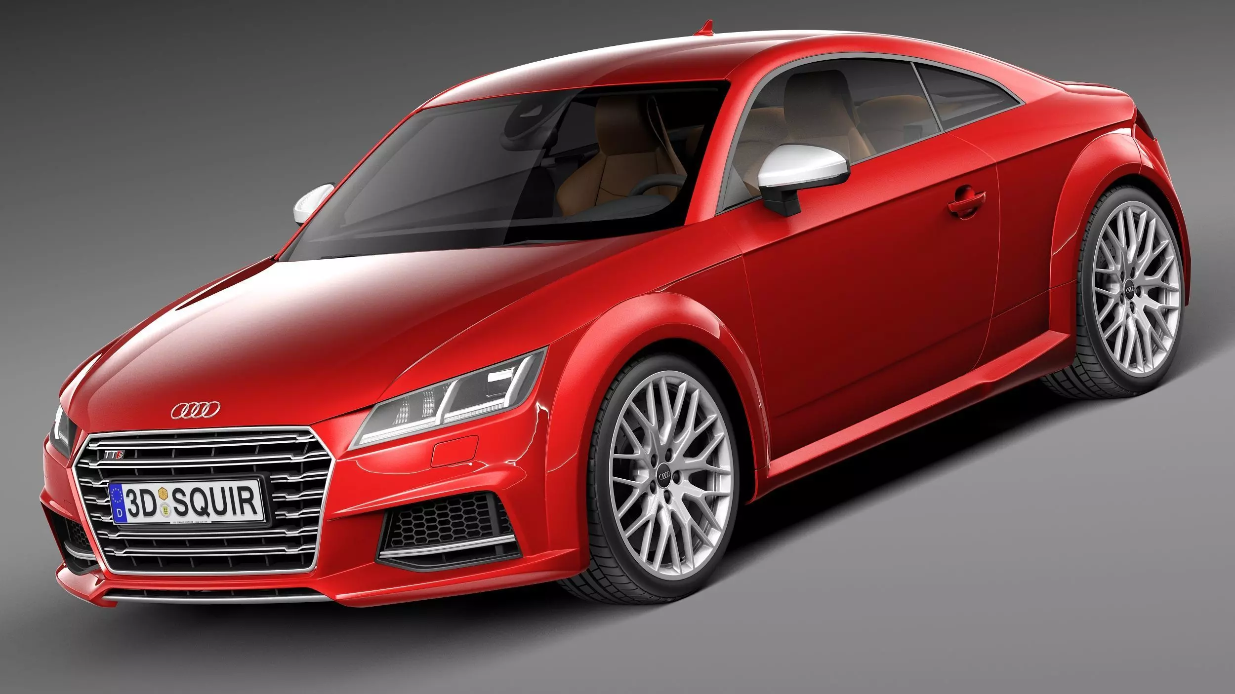 Audi TTS Coupe 2015 3D model
