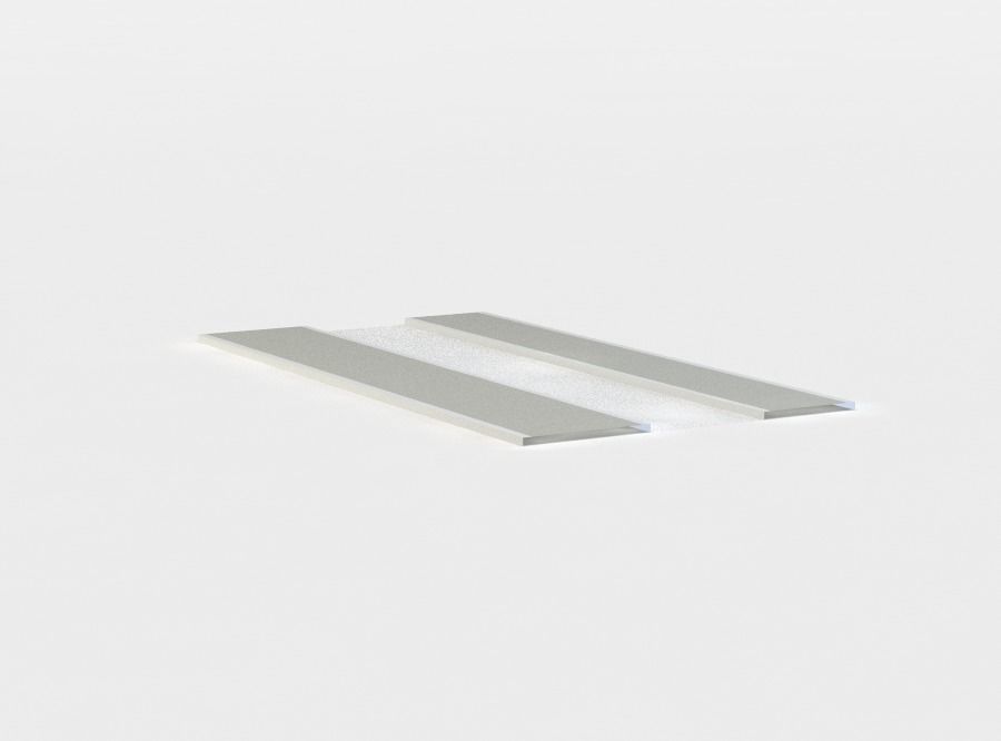 Road fragment Low-poly 3D model_2