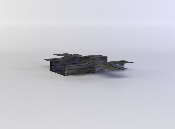 Canale two metal pieces