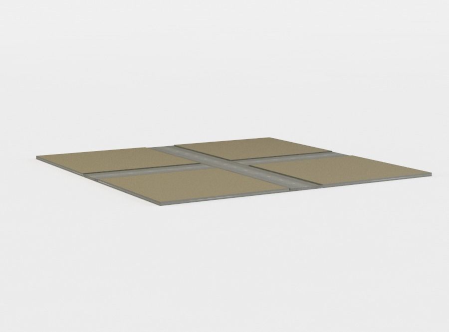 Road crossing Low-poly 3D model_2