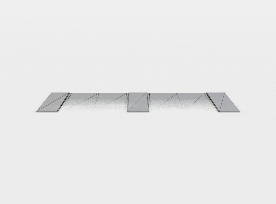 Road lanes Low-poly 3D model_3