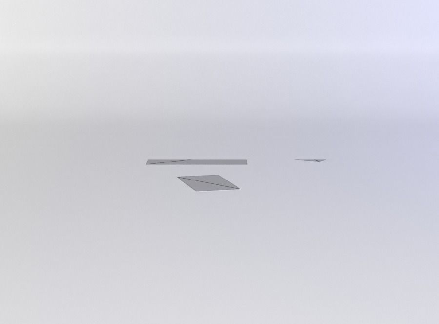 Decal litter Low-poly 3D model_4