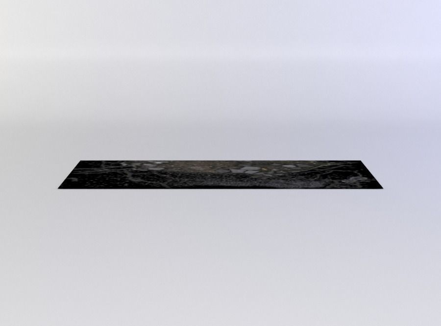 Black decal Low-poly 3D model
