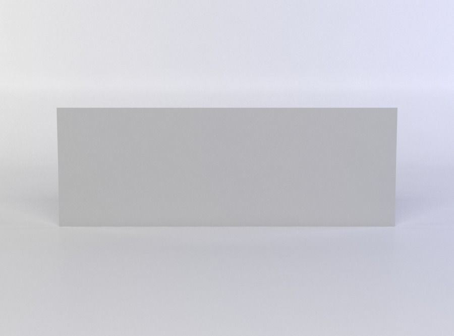 White grates Low-poly 3D model_0