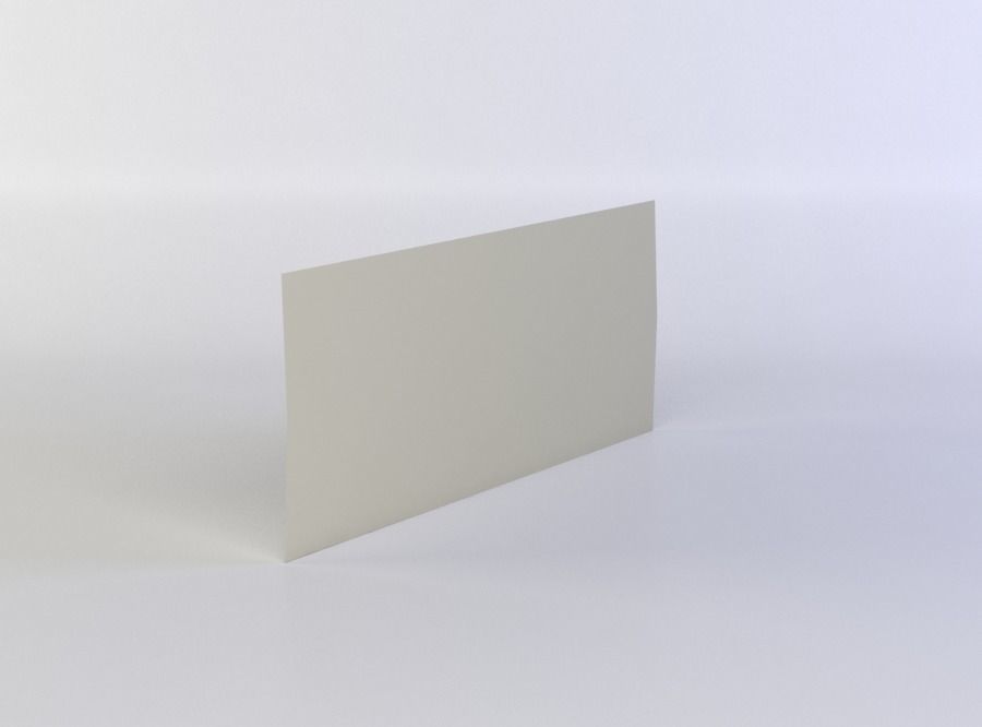 White grates Low-poly 3D model_1