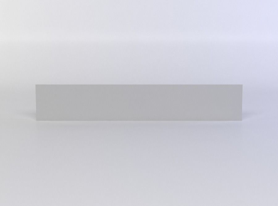 White long grates  Low-poly 3D model_0