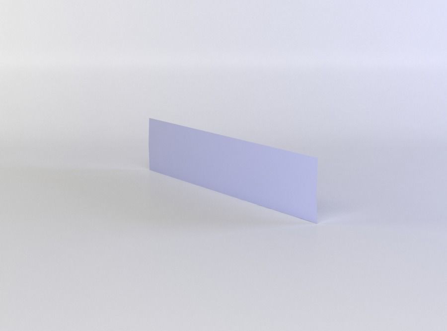 White long grates  Low-poly 3D model_2