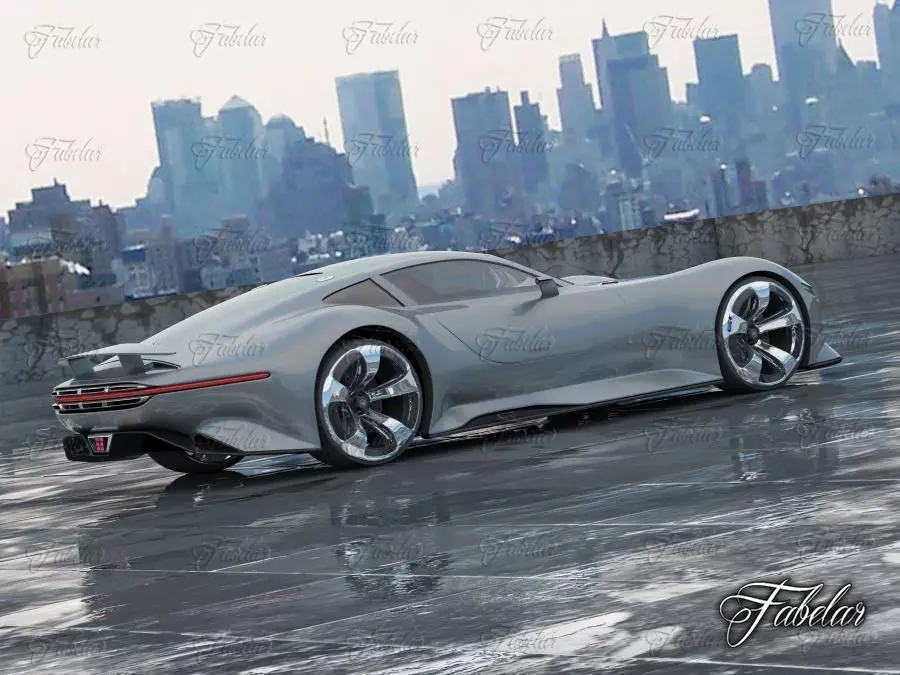 Mercedes Vision GT Environment 3D model_0