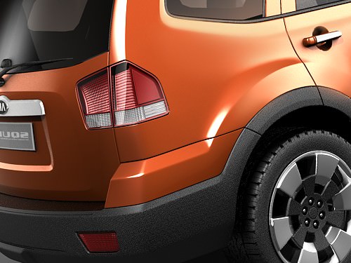 Kia Borrego 3D model_5
