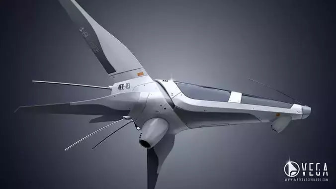 VEG-03 Spaceship Free 3D model