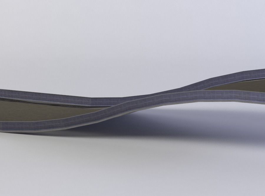 Black ramp  Low-poly 3D model_1