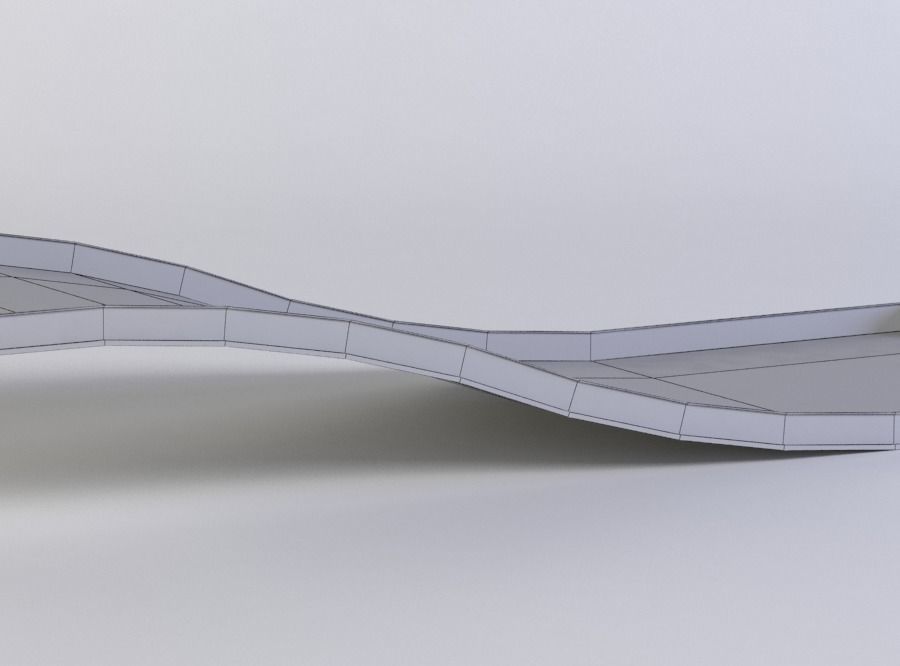 Black ramp  Low-poly 3D model_5