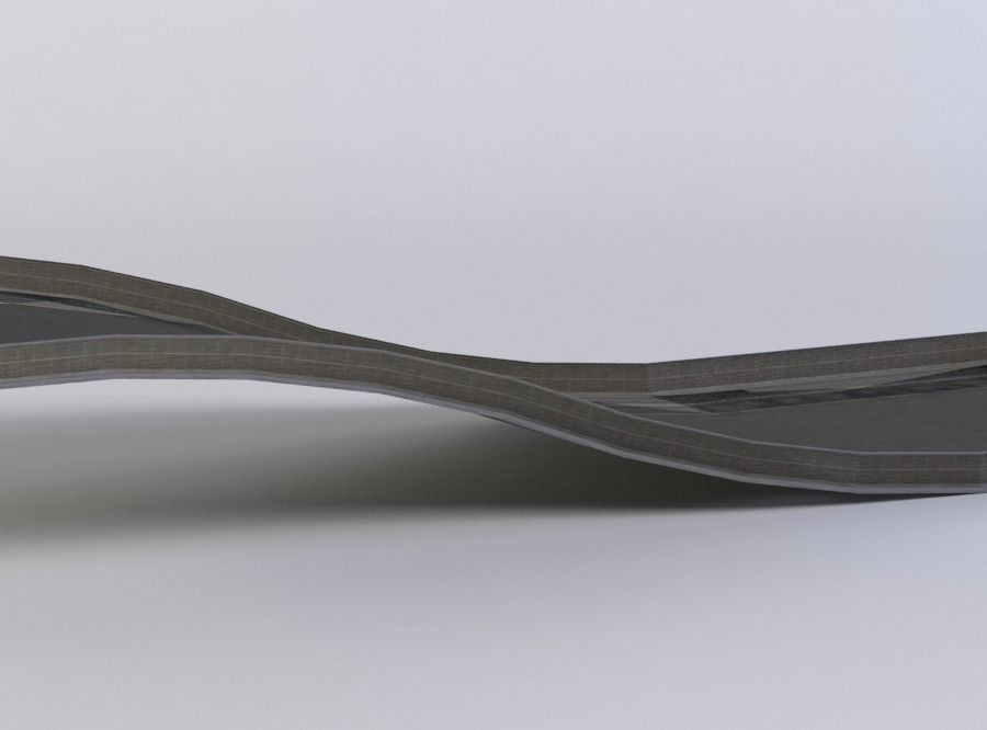 Black ramp  Low-poly 3D model_2