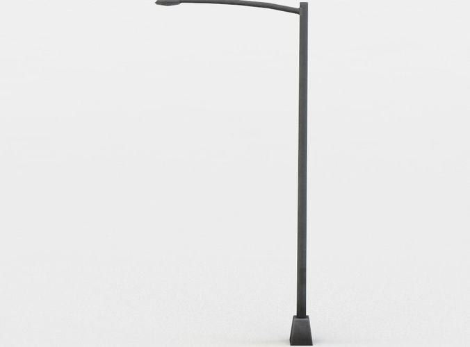 Light pole Low-poly 3D model