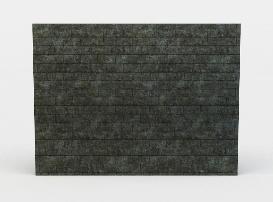 Wall moist Low-poly 3D model