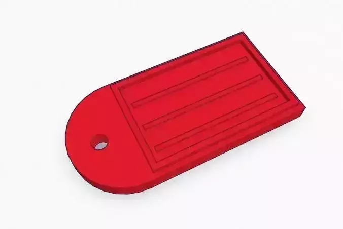 Key Ring Tag 3D print model