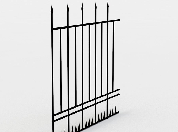 Metal fence