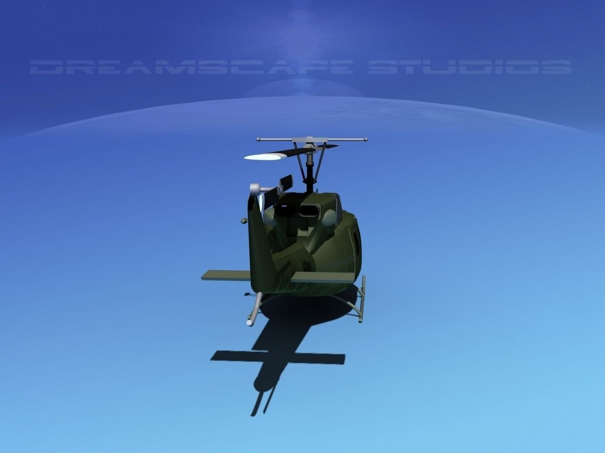 Bell UH-1N Army 1st Cav 3D model_7