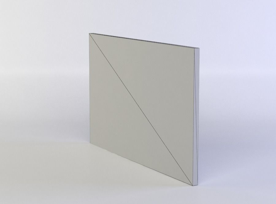 Green exit sign Low-poly 3D model_5