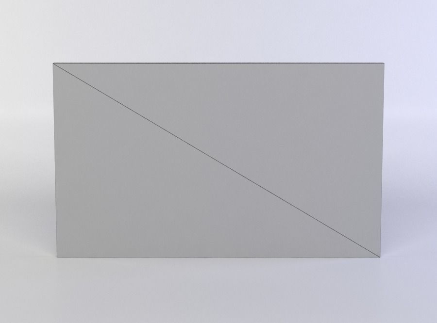 Green exit sign Low-poly 3D model_3