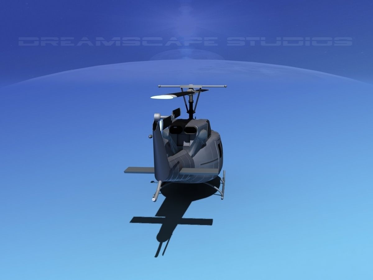 Bell UH-1N Twin Huey Marines 3D model_8