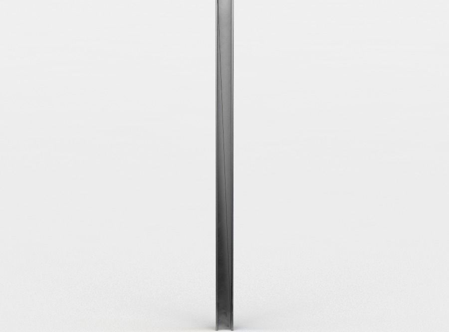 Metal beam Low-poly 3D model_3