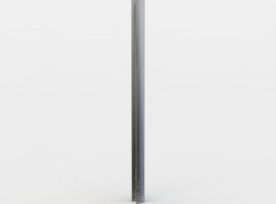 Metal beam Low-poly 3D model_5