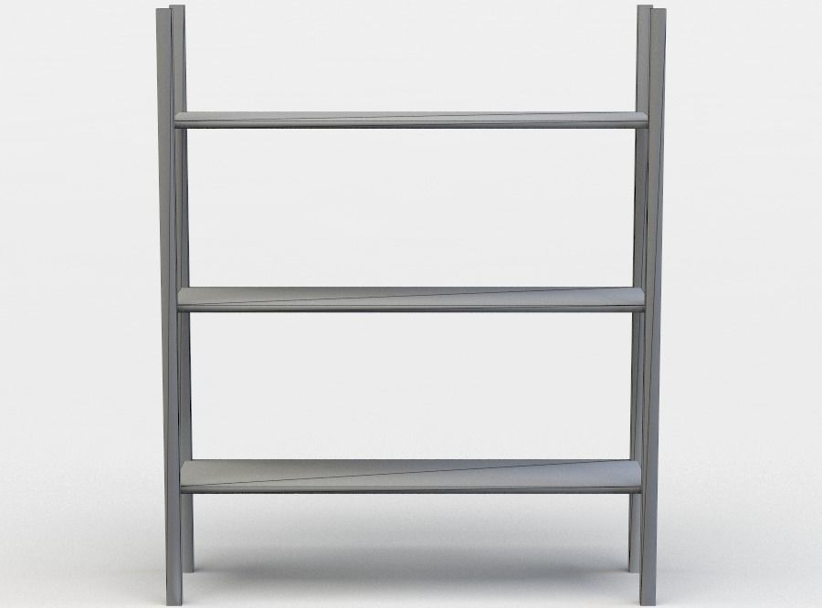 Shelf Low-poly 3D model_4