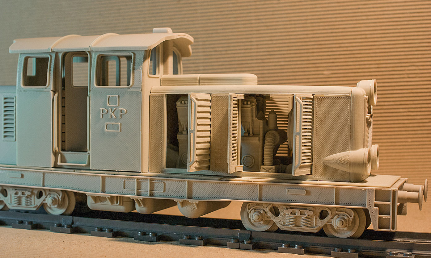 Diesel locomotive that will fit LEGO track... 3D Model 3D ...