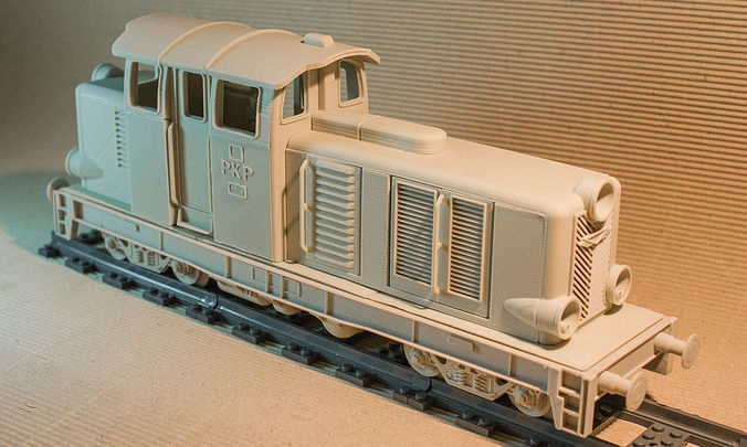 Diesel locomotive that will fit LEGO track... 3D Model 3D ...
