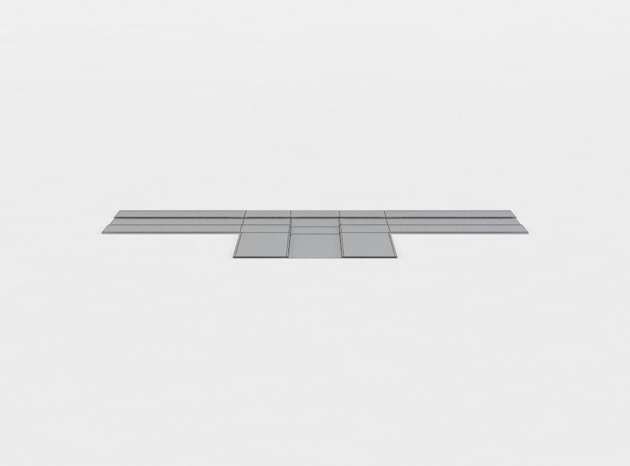 Road stairway to nowhere Low-poly 3D model_3