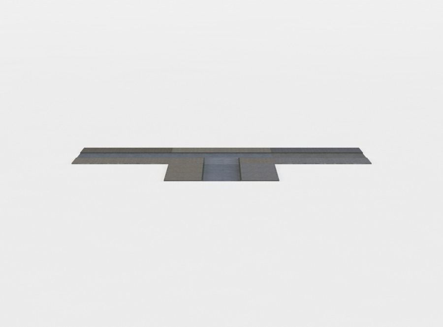 Road stairway to nowhere Low-poly 3D model_0