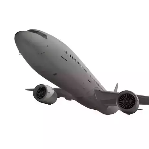 Boeing 777-200LR generic livery 3D model